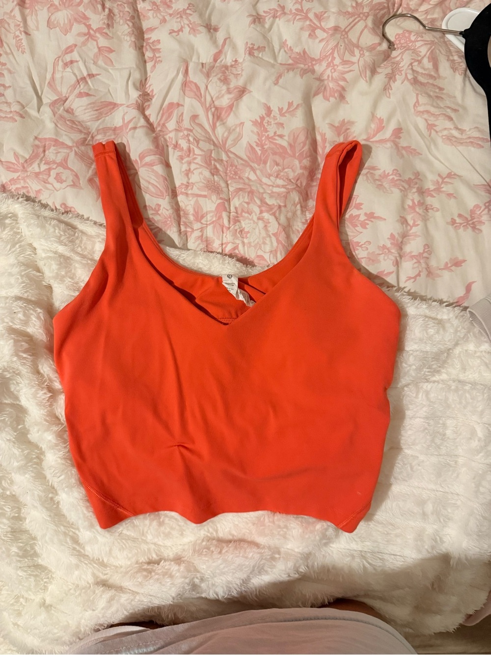 Red V-Neck Women's Tank Top